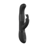 vibratore rabbit con perle rotanti e doppia stimolazione nero (Izara) VIVE by Shots - immagine 4