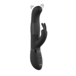 vibratore rabbit con perle rotanti e doppia stimolazione nero (Izara) VIVE by Shots - immagine 5