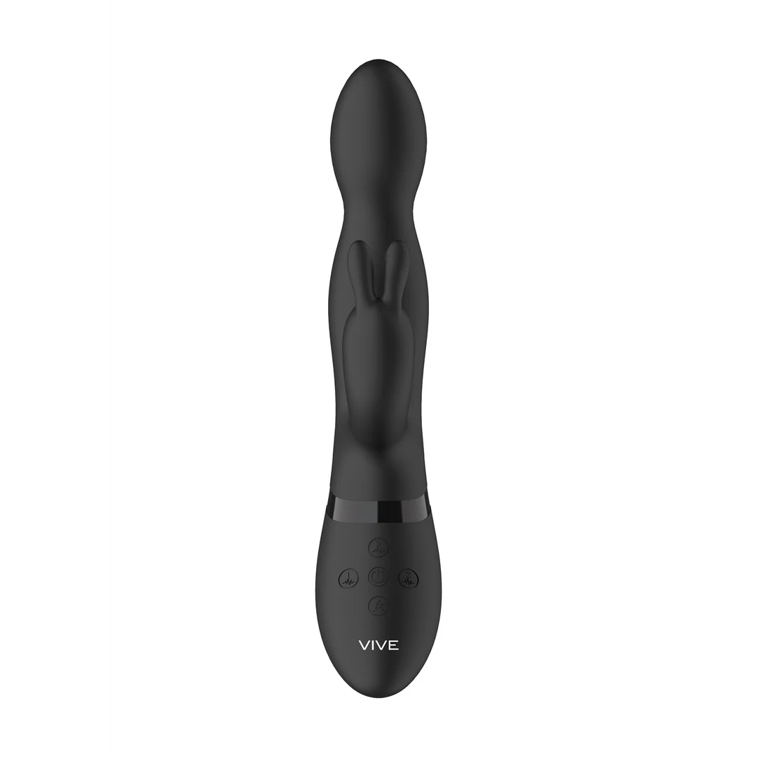 Vibratore rabbit – punta rotante a 360° per il punto G e 10 modalità – VIVE by Shots, viola - immagine 11