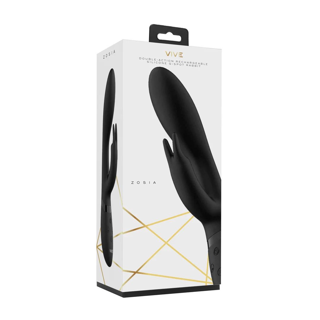 Vibratore rabbit – 10 modalità per punto G e clitoride, ricaricabile e impermeabile – VIVE by Shots, rosa VIVE by Shots - immagine 2