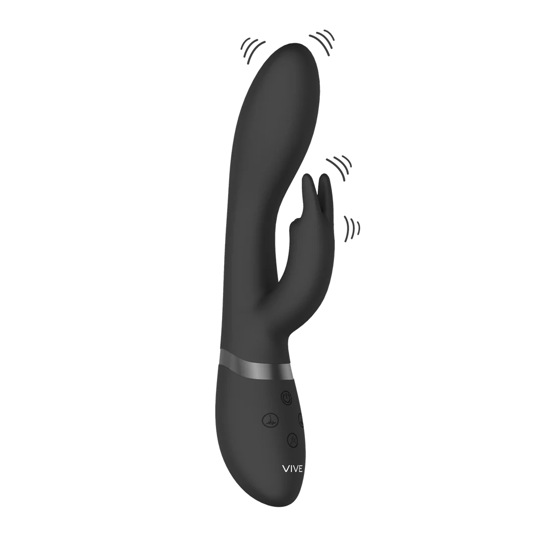 Vibratore rabbit – 10 modalità per punto G e clitoride, ricaricabile e impermeabile – VIVE by Shots, rosa VIVE by Shots - immagine 4