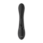 Rabbit vibratore con punta a onde pulsanti per il punto G e vibratore per il clitoride, nero, VIVE by Shots - immagine 11