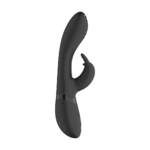 Rabbit vibratore con punta a onde pulsanti per il punto G e vibratore per il clitoride, nero, VIVE by Shots - immagine 12