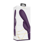 Rabbit vibratore con punta a onde pulsanti per il punto G e vibratore per il clitoride, nero, VIVE by Shots - immagine 2