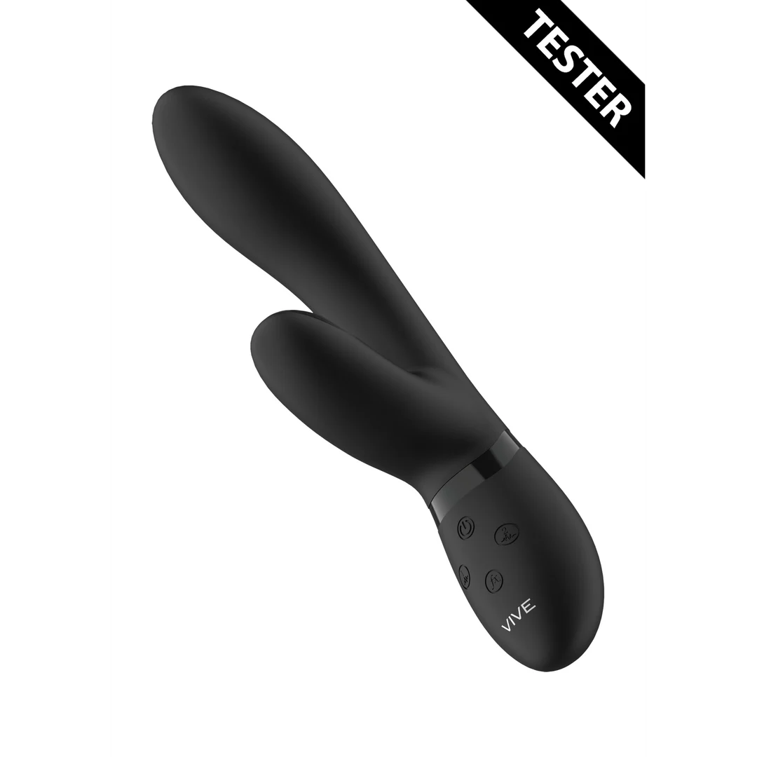 Rabbit vibratore con stimolazione clitoridea a onde pulsanti e 10 funzioni, rosa, VIVE by Shots - immagine 4