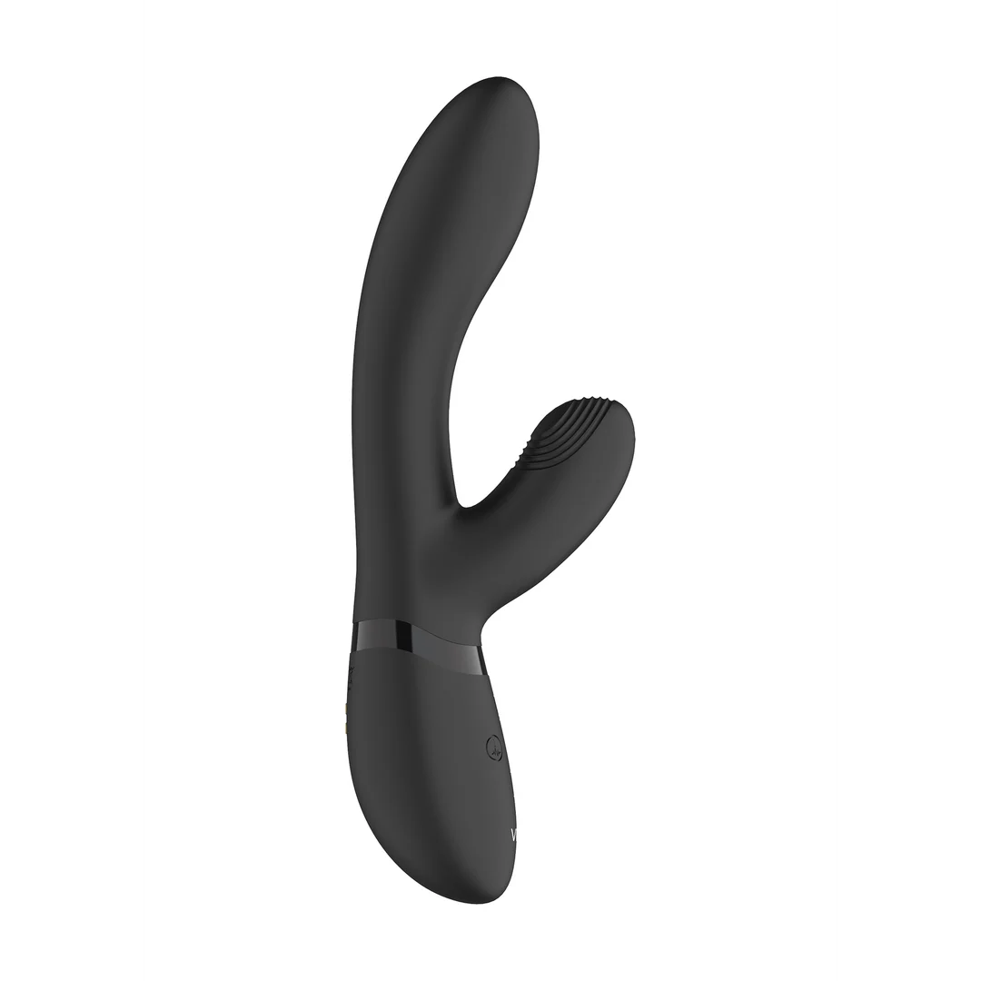 Rabbit vibratore con stimolazione clitoridea a onde pulsanti e 10 funzioni, rosa, VIVE by Shots - immagine 12