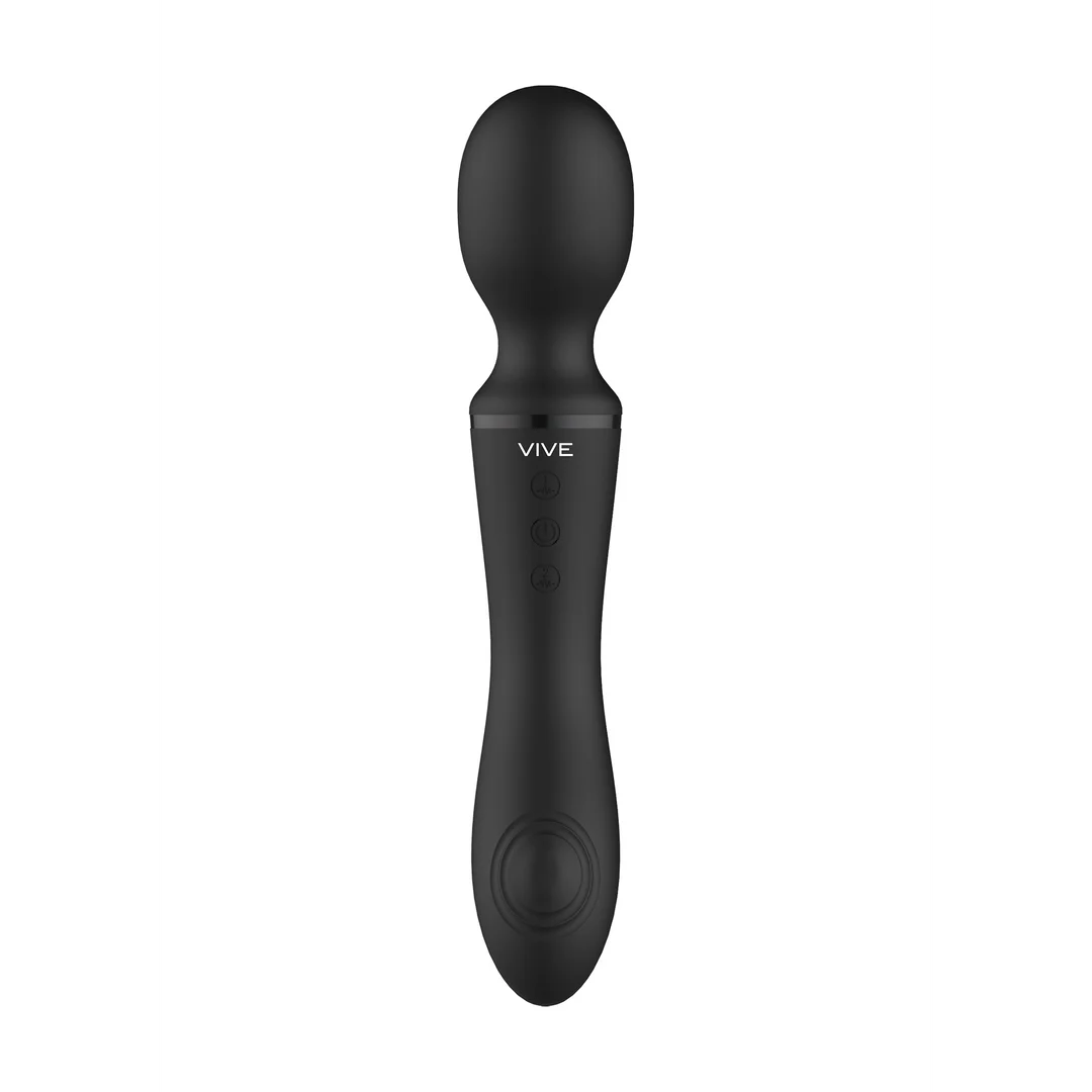 Vibratore wand doppio con doppio motore e 10+10 modalità, viola VIVE by Shots - immagine 5