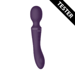Vibratore wand doppio con doppio motore e 10+10 modalità, viola VIVE by Shots