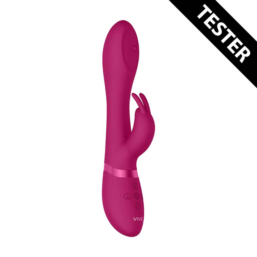 Vibratore rabbit con perle rotanti e 10 modalità – VIVE Mira, rosa VIVE by Shots - immagine 1
