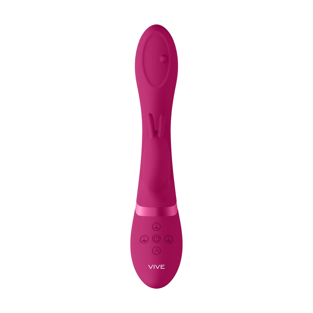 Vibratore rabbit con perle rotanti e 10 modalità – VIVE Mira, rosa VIVE by Shots - immagine 5