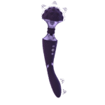 Vibratore wand con doppio motore e 10 modalità, viola, VIVE by Shots - immagine 10