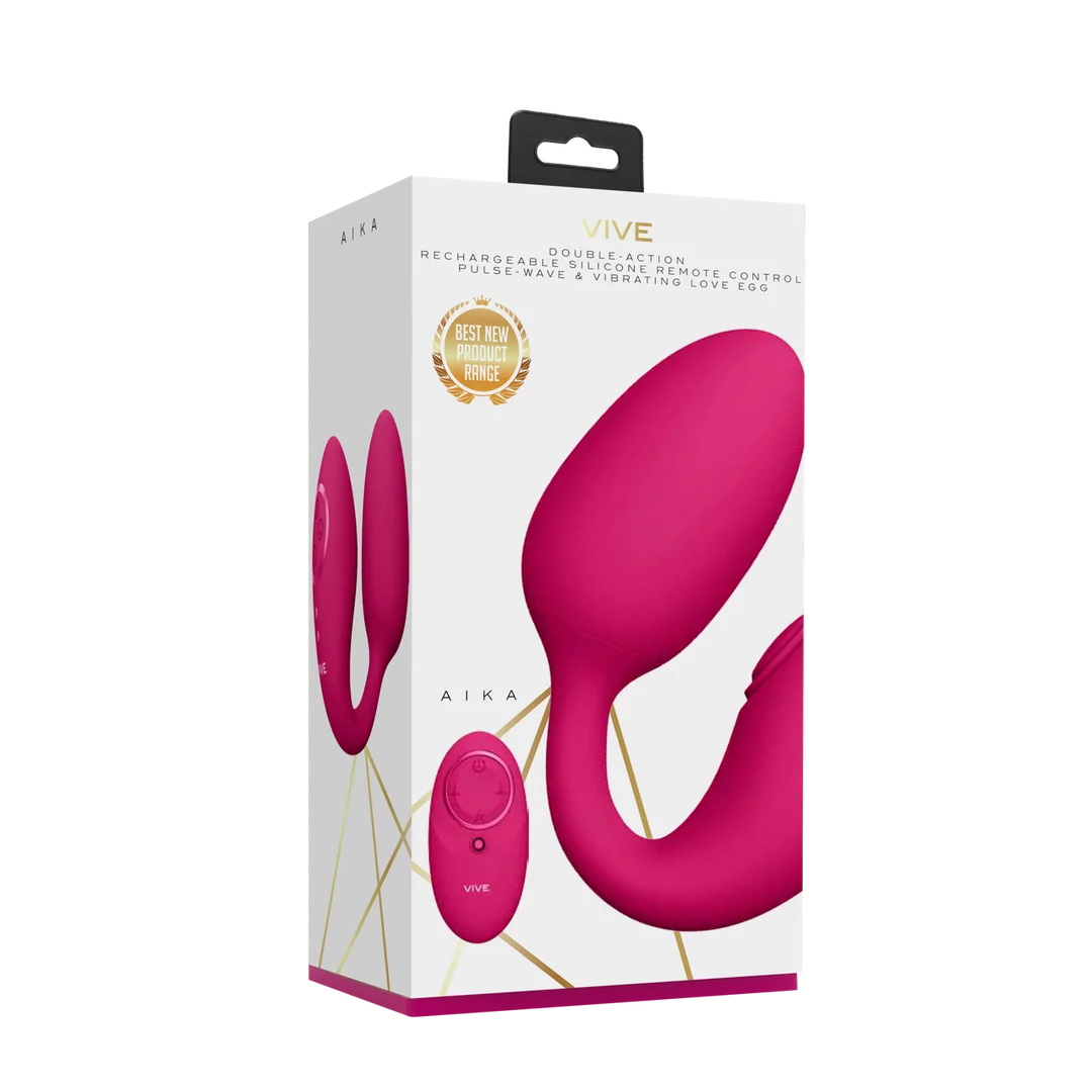 ovetto vibrante – stimolazione doppia con 2 ovetti e 10×10 programmi – VIVE Rosa VIVE by Shots - immagine 2