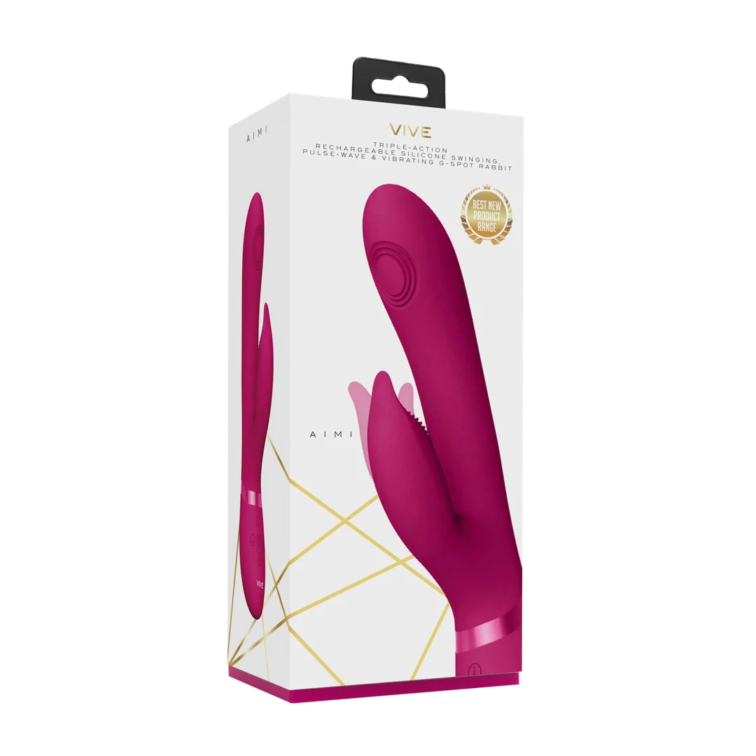 Vibratore rabbit – Pulse Wave con stimolazione del punto G e del clitoride – VIVE Viola VIVE by Shots - immagine 2
