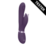 Vibratore rabbit – Pulse Wave con stimolazione del punto G e del clitoride – VIVE Viola VIVE by Shots