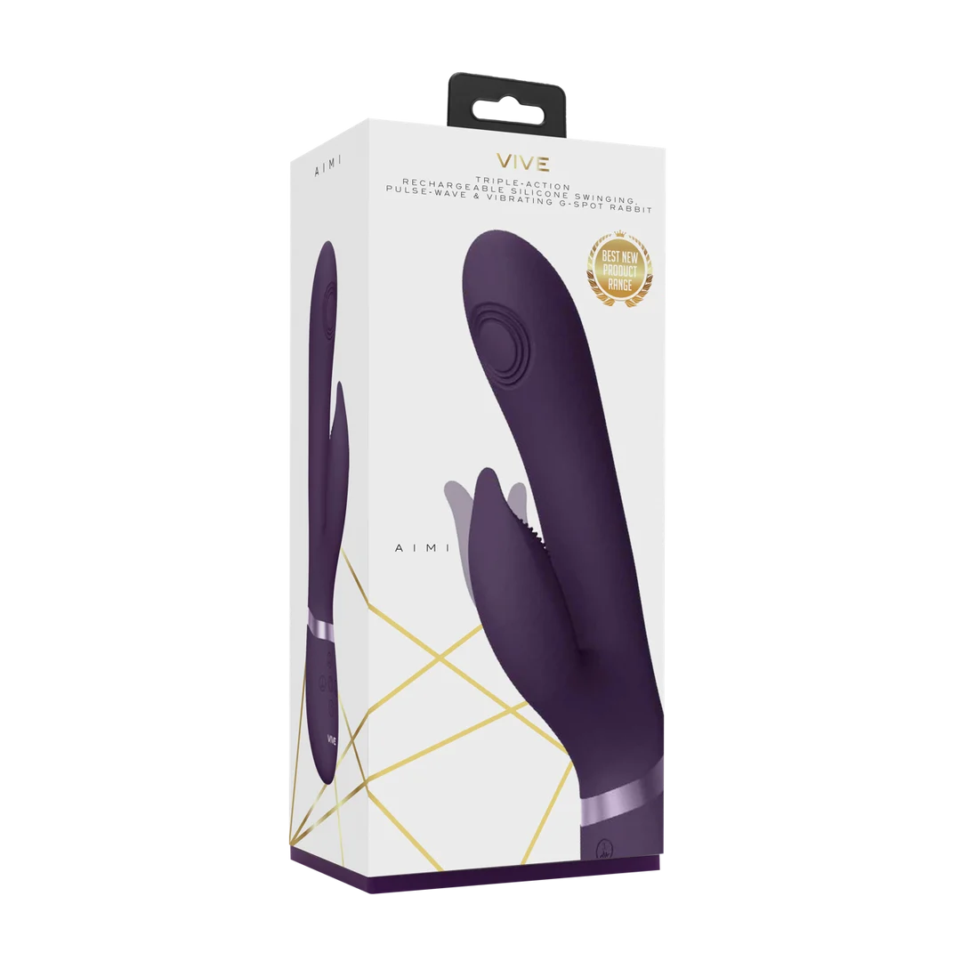 Vibratore rabbit – Pulse Wave con stimolazione del punto G e del clitoride – VIVE Viola VIVE by Shots - immagine 8