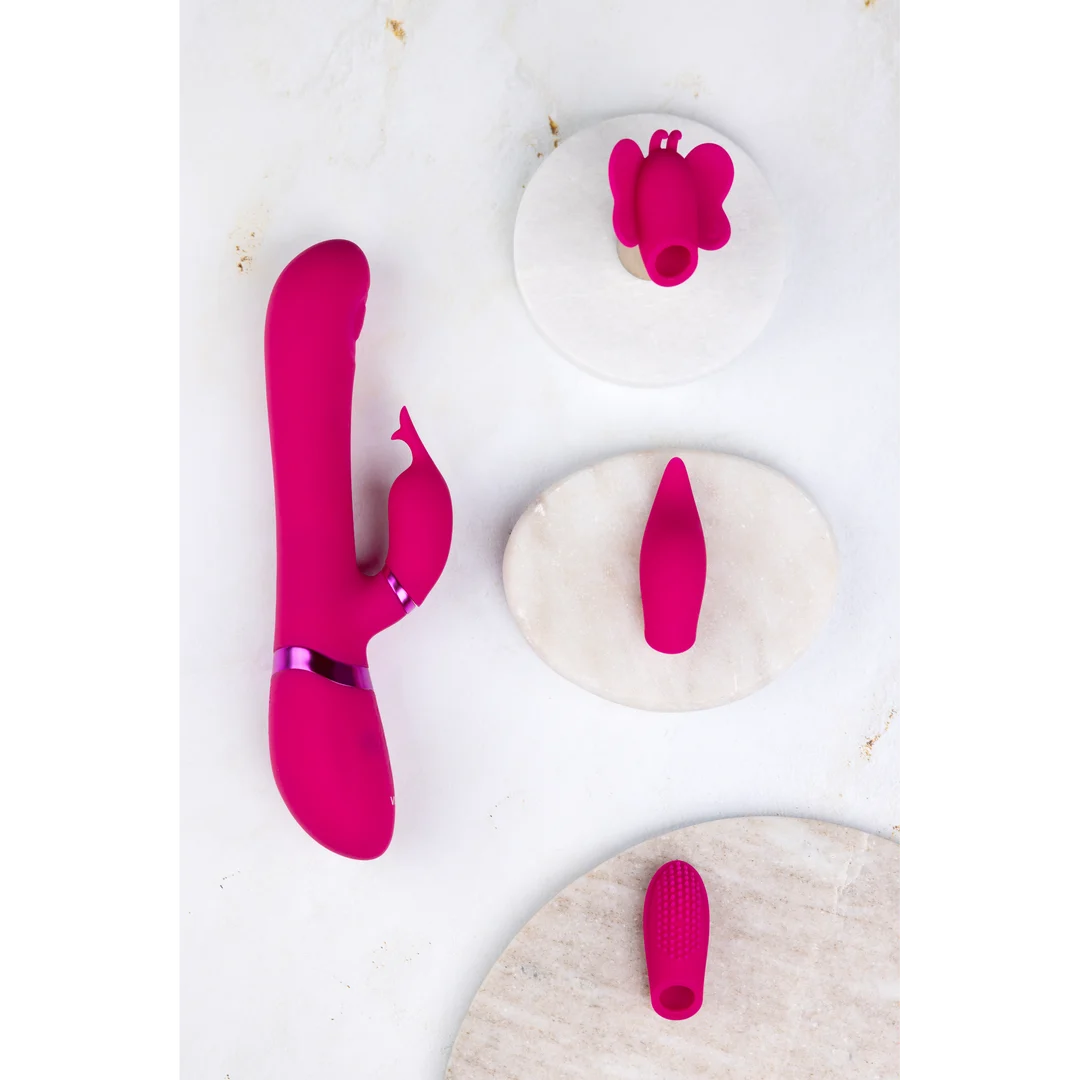 Vibratore rabbit – Pulse Wave per la stimolazione del punto G e del clitoride – VIVE Etsu viola VIVE by Shots - immagine 6