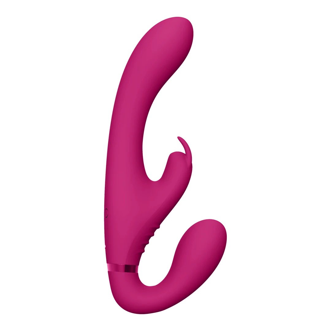Vibratore senza cinturino per stimolazione di coppia – VIVE Suki, rosa, VIVE by Shots - immagine 4