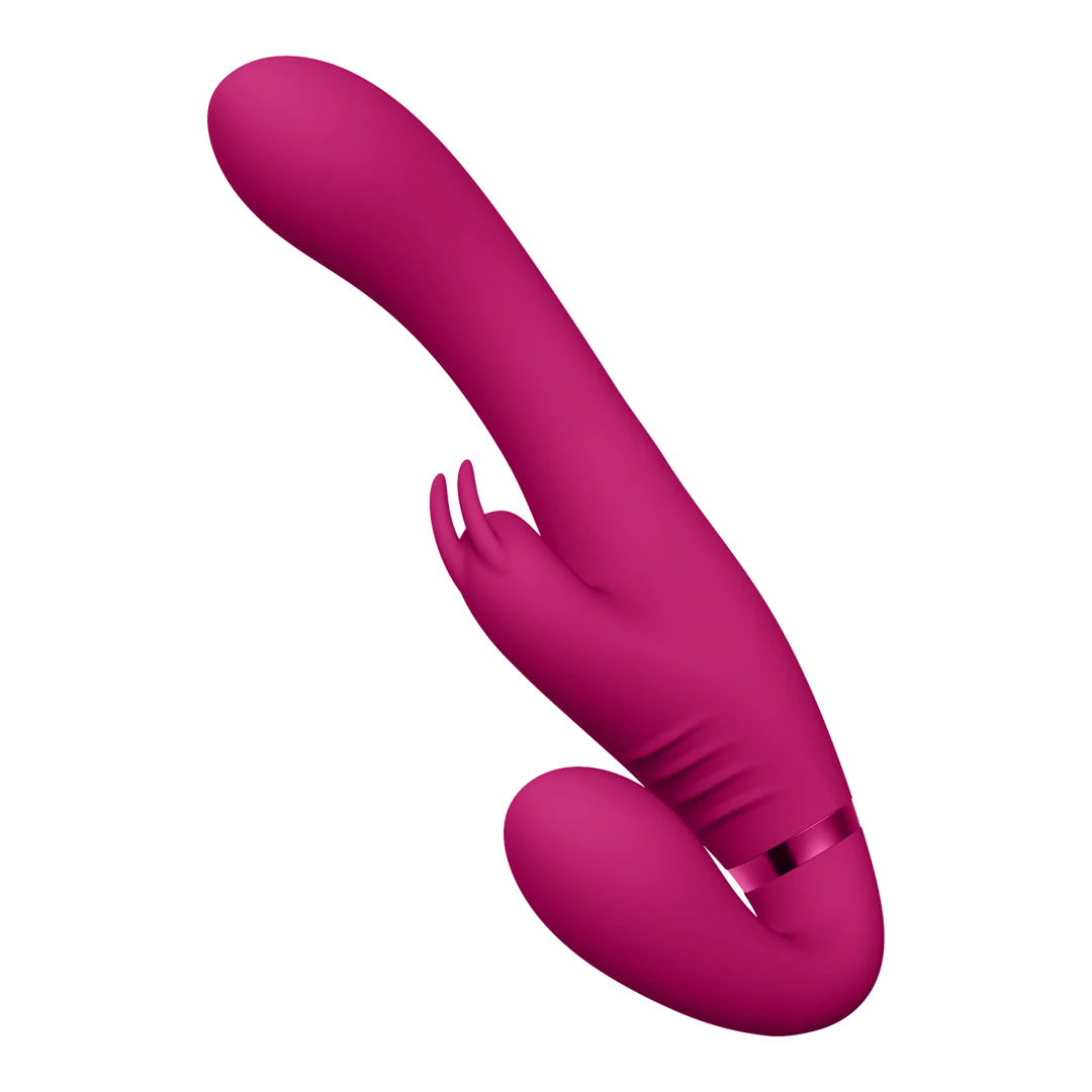 Vibratore senza cinturino per stimolazione di coppia – VIVE Suki, rosa, VIVE by Shots - immagine 5