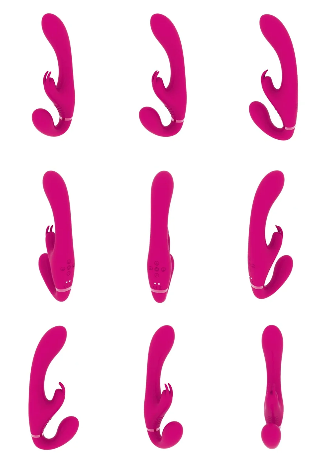 Vibratore senza cinturino per stimolazione di coppia – VIVE Suki, rosa, VIVE by Shots - immagine 6