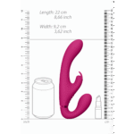 Vibratore senza cinturino per stimolazione di coppia – VIVE Suki, rosa, VIVE by Shots - immagine 7