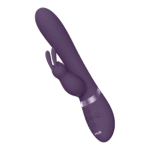 Vibratore rabbit, punto G gonfiabile e 10 modalità, VIVE nero VIVE by Shots - immagine 5