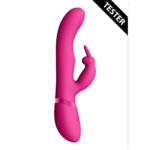 Vibratore rabbit con onde a impulsi duali e pulsante per l’orgasmo – VIVE by Shots, rosa VIVE by Shots - immagine 3