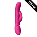 Vibratore rabbit con onde a impulsi duali e pulsante per l’orgasmo – VIVE by Shots, rosa VIVE by Shots - immagine 5