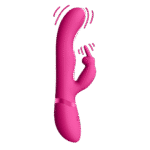 Vibratore rabbit con onde a impulsi duali e pulsante per l’orgasmo – VIVE by Shots, rosa VIVE by Shots - immagine 7