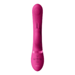 Vibratore rabbit con onde a impulsi duali e pulsante per l’orgasmo – VIVE by Shots, rosa VIVE by Shots - immagine 8
