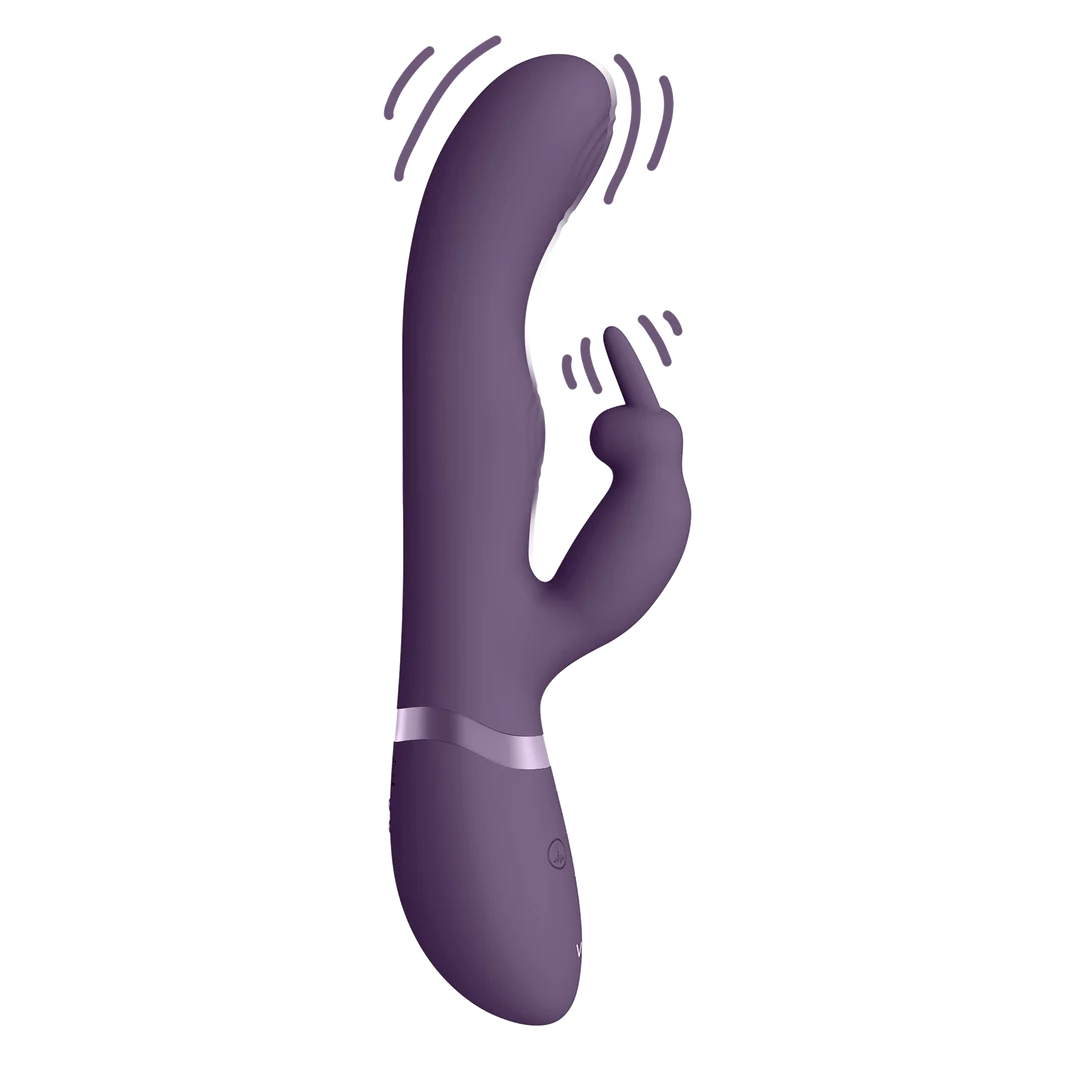 Vibratore rabbit con onde a impulsi duali e pulsante per l’orgasmo – VIVE by Shots, rosa VIVE by Shots - immagine 13