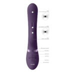 Vibratore rabbit con onde a impulsi duali e pulsante per l’orgasmo – VIVE by Shots, rosa VIVE by Shots - immagine 16