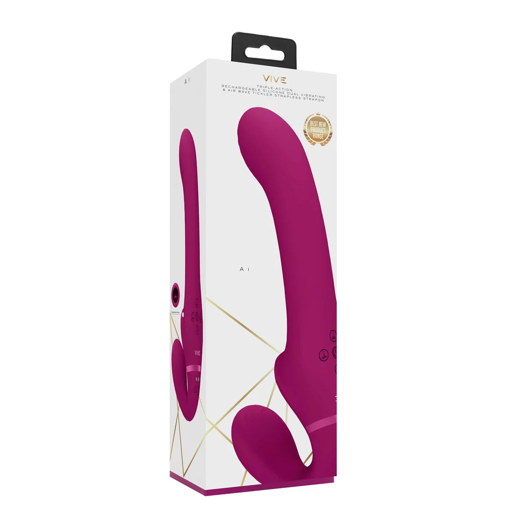 Vibratore strapless – 10 modalità e stimolazione a onde d’aria – VIVE VIVE by Shots VIVE by Shots - immagine 2