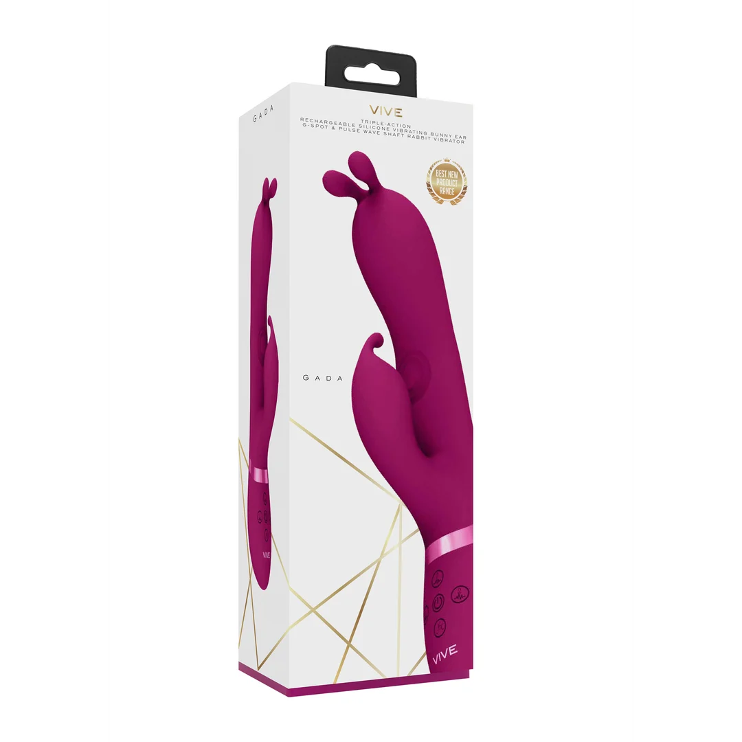 Vibratore rabbit con 3 motori e asta Pulse Wave – VIVE VIVE by Shots - immagine 2