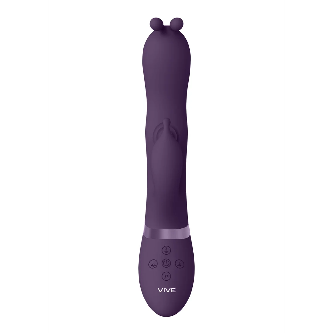 Vibratore rabbit con 3 motori e asta Pulse Wave – VIVE VIVE by Shots - immagine 9