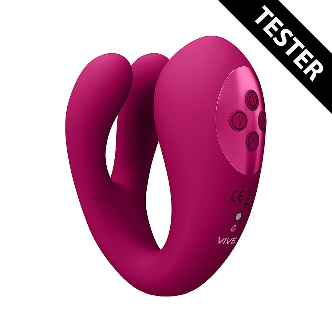 Vibratore doppio con funzione pulsante per il clitoride – Tester VIVE by Shots - immagine 13