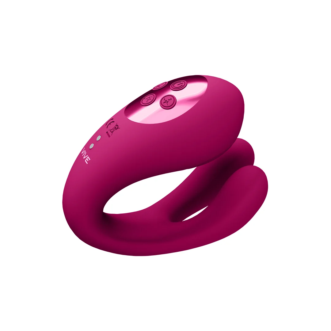 Vibratore doppio con funzione pulsante per il clitoride – Tester VIVE by Shots - immagine 3