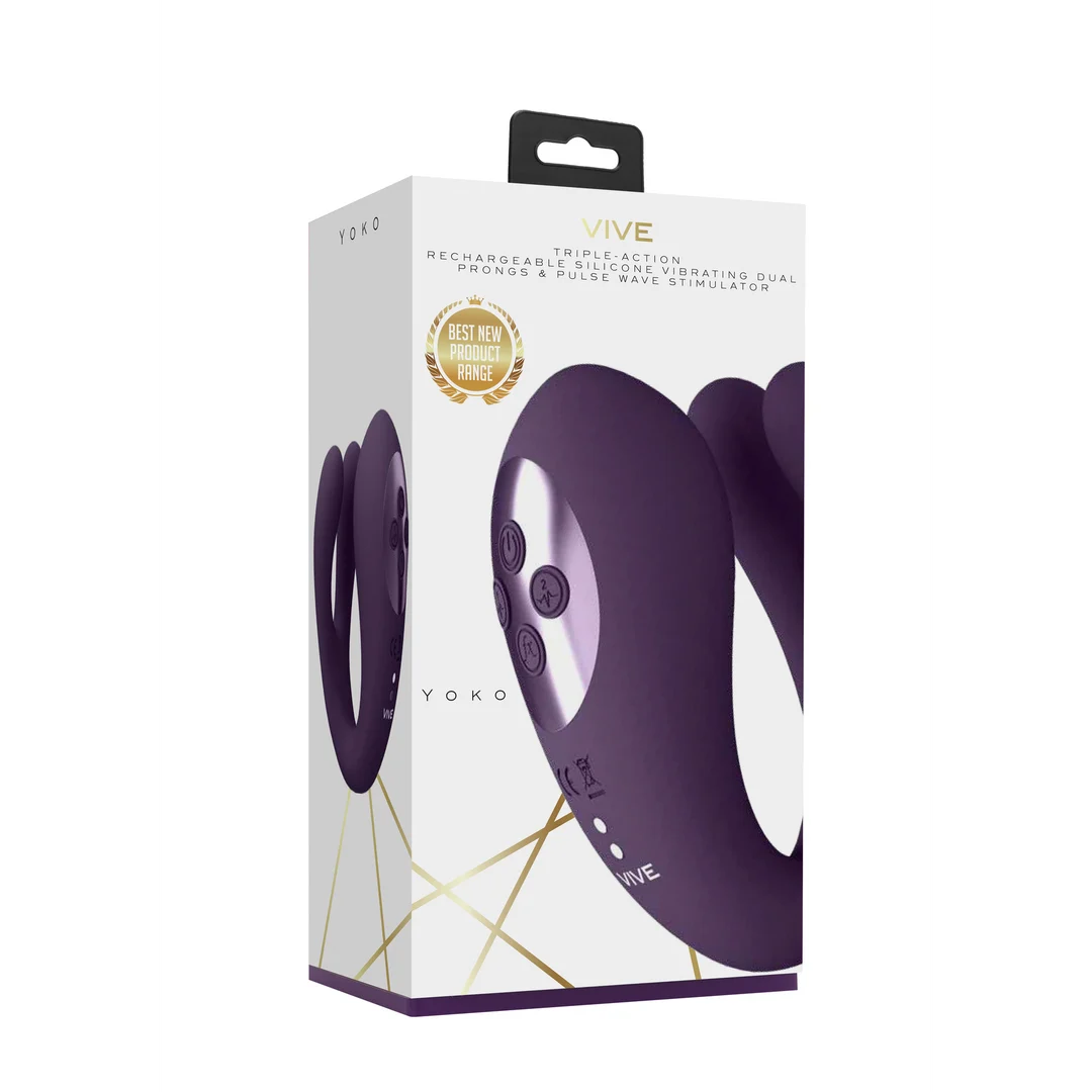 Vibratore doppio con funzione pulsante per il clitoride – Tester VIVE by Shots - immagine 7