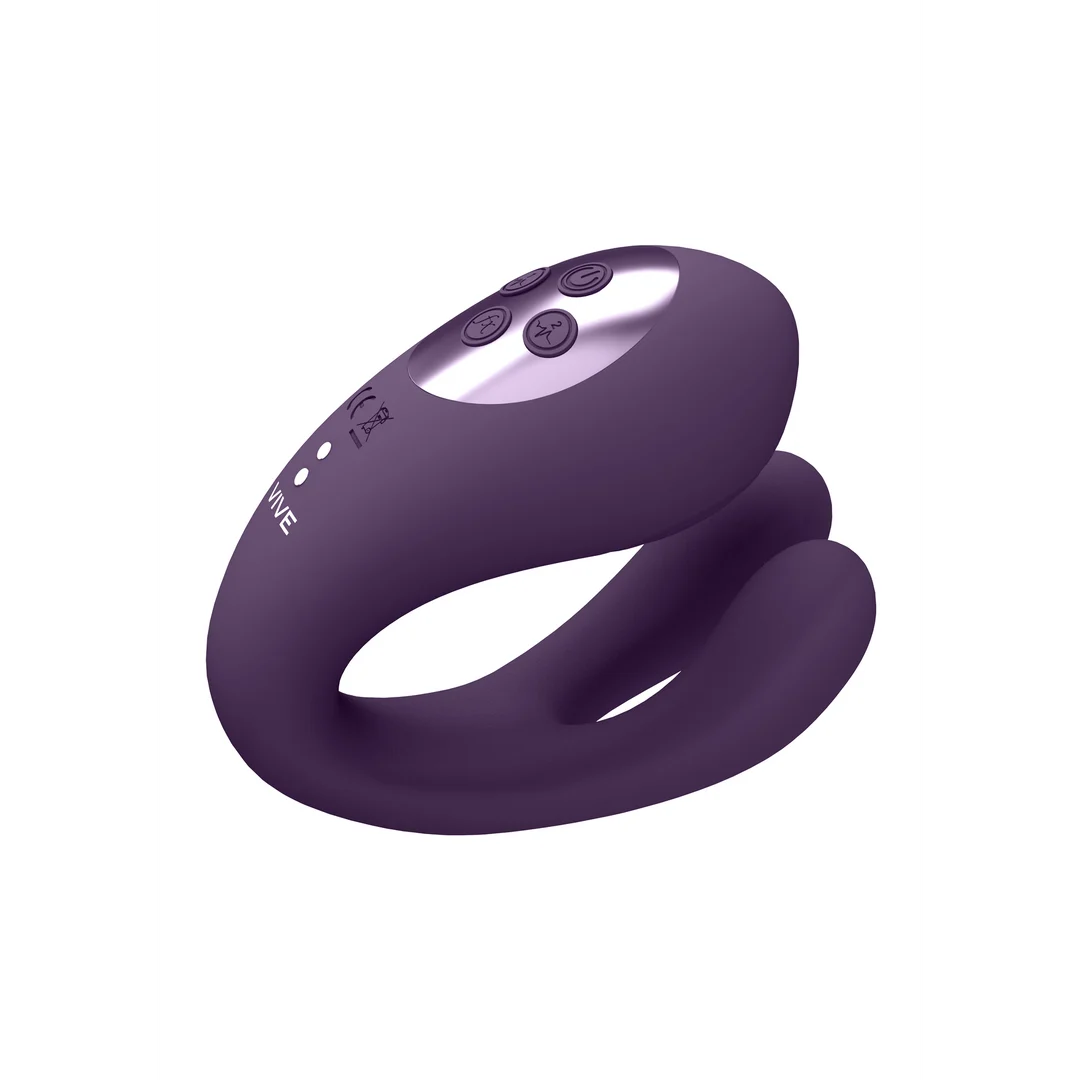 Vibratore doppio con funzione pulsante per il clitoride – Tester VIVE by Shots - immagine 10