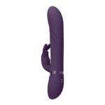 Vibratore rabbit con punta vibrante e perle rotanti, rosa, VIVE by Shots - immagine 9