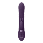 Vibratore rabbit con punta vibrante e perle rotanti, rosa, VIVE by Shots - immagine 10