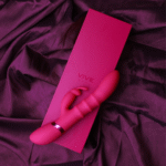 Vibratore rabbit con anelli a movimento verticale, viola VIVE by Shots - immagine 6