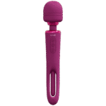 Vibratore a bacchetta a doppia estremità con lingua oscillante e doppio motore, VIVE, viola VIVE by Shots - immagine 6