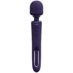 Vibratore a bacchetta a doppia estremità con lingua oscillante e doppio motore, VIVE, viola VIVE by Shots - immagine 11