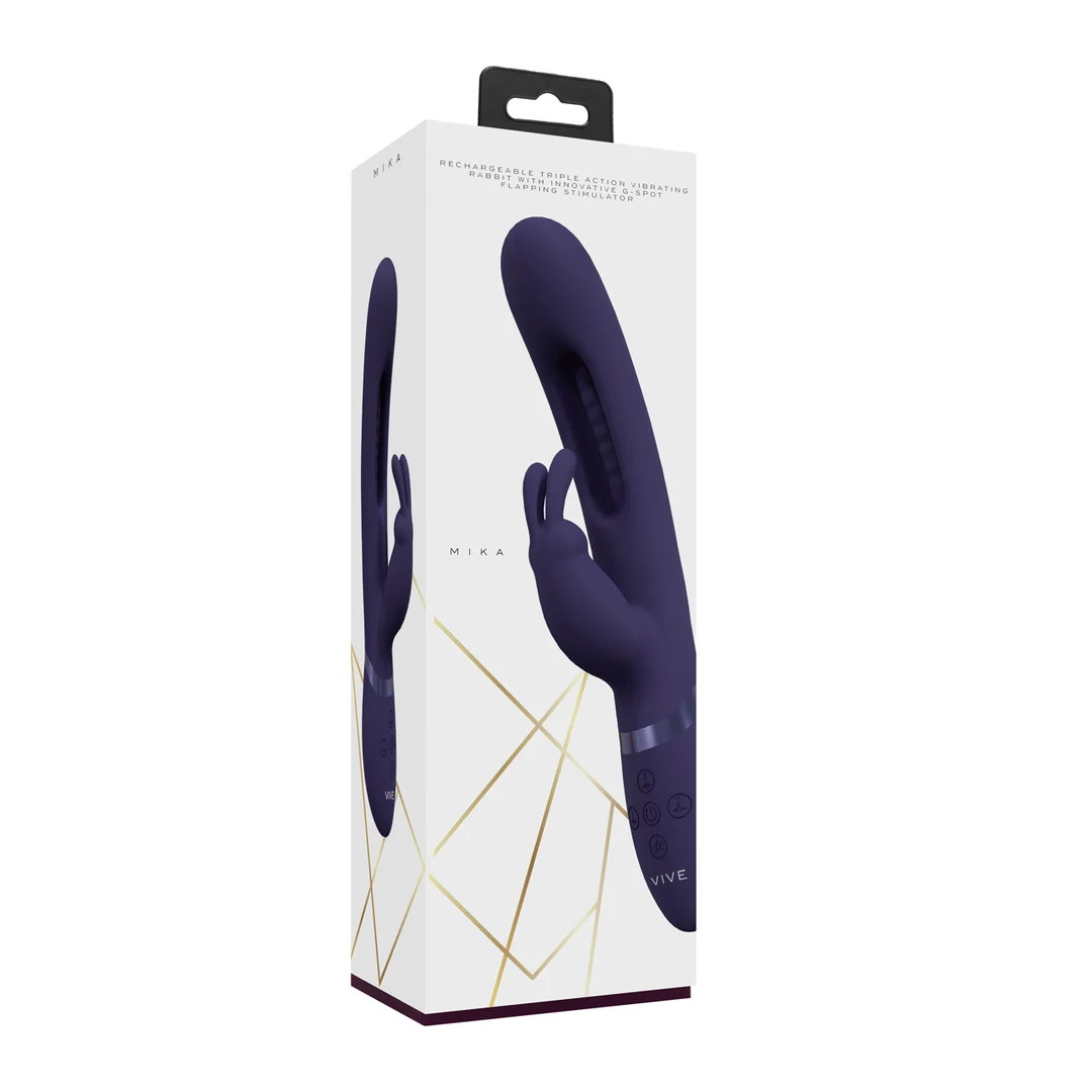 VIVE by Shots VIVE, rosa, vibratore rabbit a triplo motore con linguetta vibrante per il punto G - immagine 8