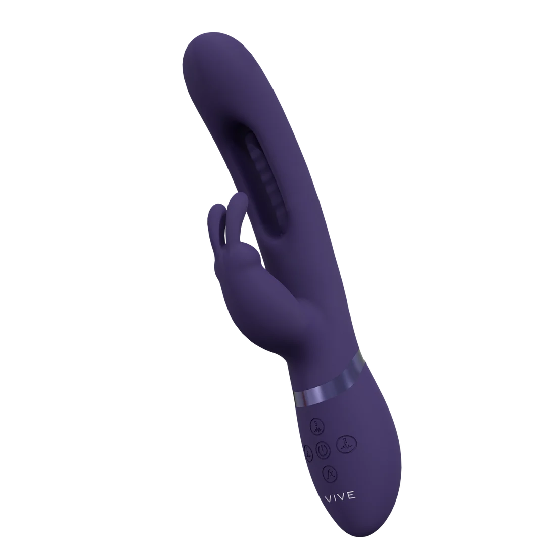 VIVE by Shots VIVE, rosa, vibratore rabbit a triplo motore con linguetta vibrante per il punto G - immagine 11