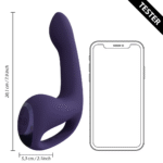 Vibratore rabbit con tre motori, funzione come vieni qui e Pulse Wave, viola, VIVE by Shots - immagine 5
