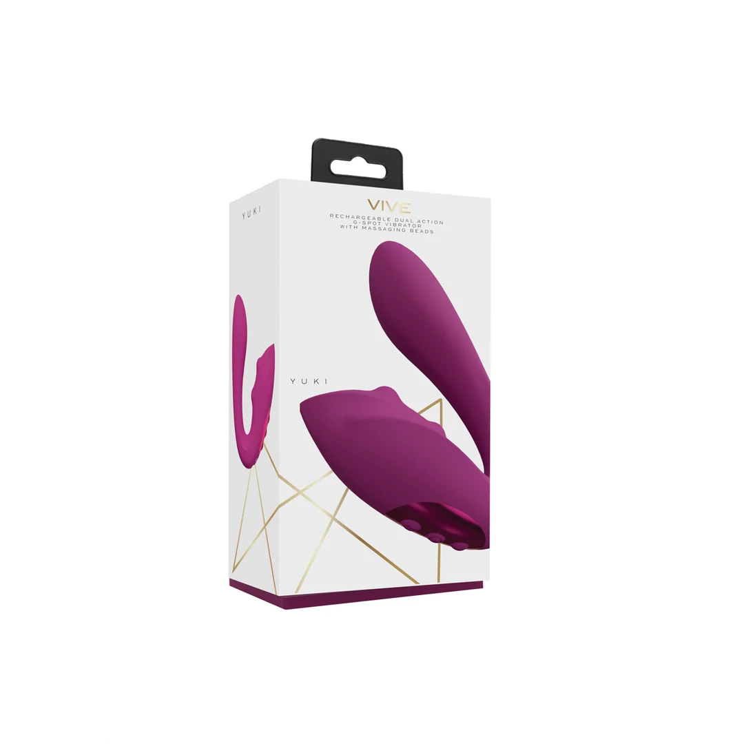 Vibratore per il punto G con perle massaggianti – Rosa VIVE by Shots - immagine 1