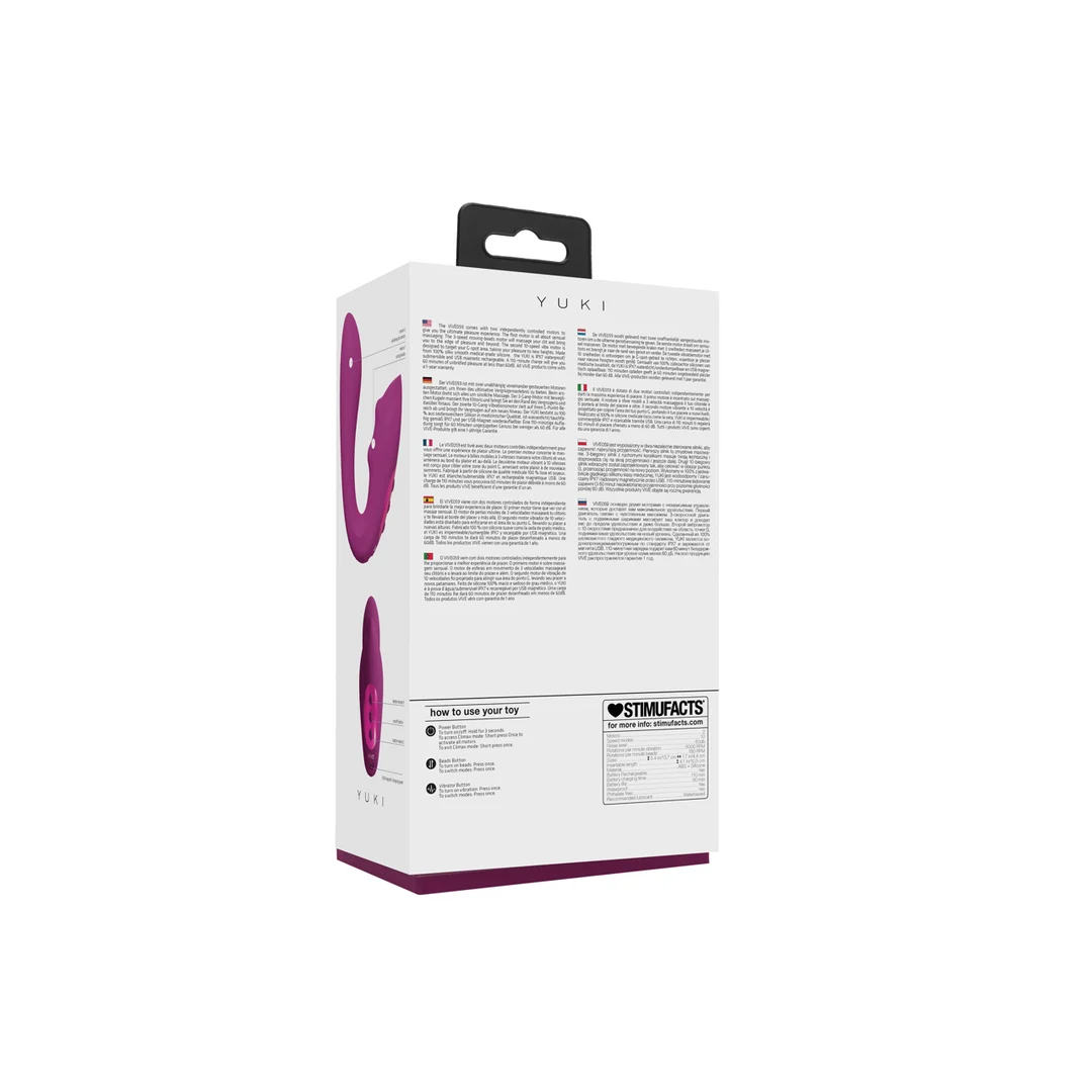 Vibratore per il punto G con perle massaggianti – Rosa VIVE by Shots - immagine 2