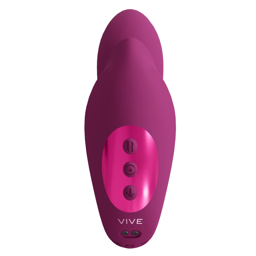 Vibratore per il punto G con perle massaggianti – Rosa VIVE by Shots - immagine 3