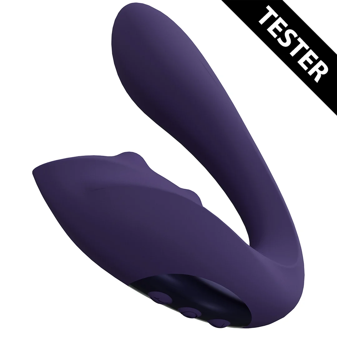 vibratore rabbit – doppio motore e perle massaggianti – VIVE Yuki viola VIVE by Shots - immagine 1